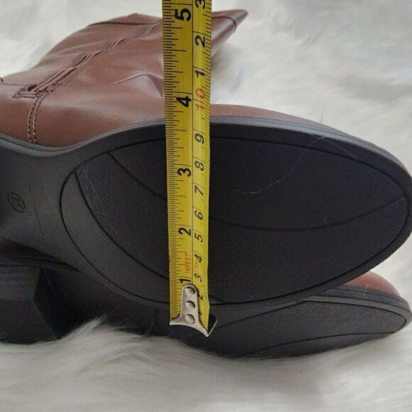 KAREN SCOTT - Size 7.5 M - Women's Deliee2 Riding Boots- Cognac Brown - Picture 11 of 12